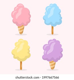 Cotton Candy Vector, vector eps. 10