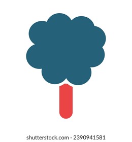 Cotton Candy Vector Glyph Two Color Icon For Personal And Commercial Use.
