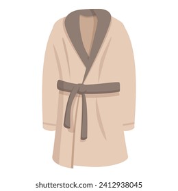 Cotton dressing gown icon cartoon vector. Female shower. Lady bathing