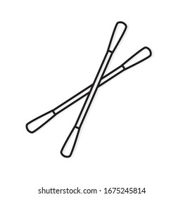 cotton ear swabs- vector illustration