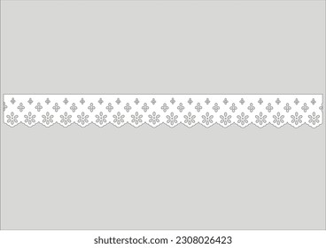 COTTON EYELET VECTOR HAND DRAWN