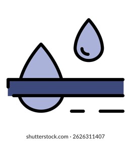 Cotton fabric material icon. Outline cotton fabric material vector icon color flat isolated