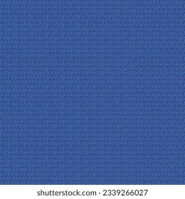 Cotton fabric of modest quality. Table cloth or napkin of blue color. Rough cloth background. Abstract vector.