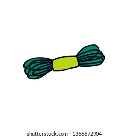 cotton floss thread doodle icon