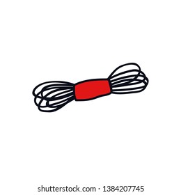 cotton floss thread doodle icon