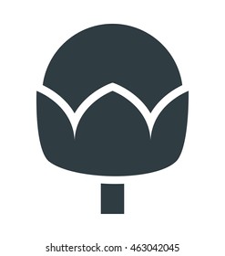 Cotton Flower Colored Vector Icon