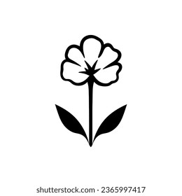 Cotton flower icon isolated on white background