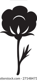 Icono de flores de algodón – Ilustración vectorial