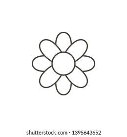 Cotton flower icon - Vector. Simple element illustration natural concept. Cotton flower icon - Vector. Organic concept vector illustration. on white background