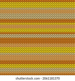 Horizontale Baumwollstreifen stricken Textur geometrische nahtlose Muster. Jacquard Strickeffektverzierung. Winternahtloses Strickmuster. Gemütliches Stoffdruck-Design.