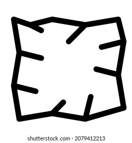 cotton icon with black outline style