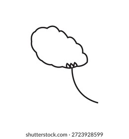 Icono de algodón Ilustración Elemento Diseño