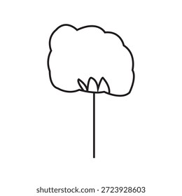 Icono de algodón Ilustración Elemento Diseño
