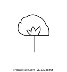 Icono de algodón Ilustración Elemento Diseño
