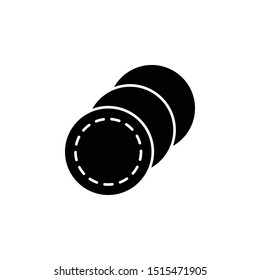 Cotton icon. Simple glyph, flat vector of beauty icons for ui and ux, website or mobile application