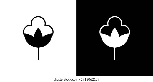 Icono de algodón. Pictograma simple de alta calidad. Estilo sólido moderno