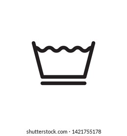 cotton icon. Simple thin line, outline vector of Laundry icons for UI and UX, website or mobile application