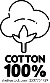 cotton icon soft element organic vector