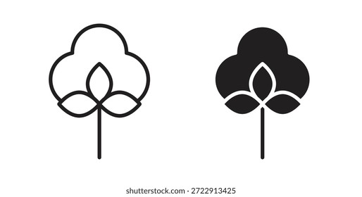 Icono de algodón para Web y App. Ilustración vectorial eps