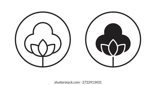 Icono de algodón para Web y App. Ilustración vectorial eps