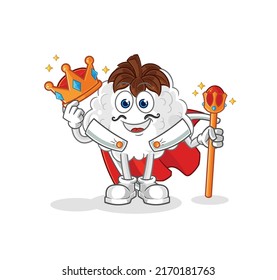 the cotton king vector. cartoon character