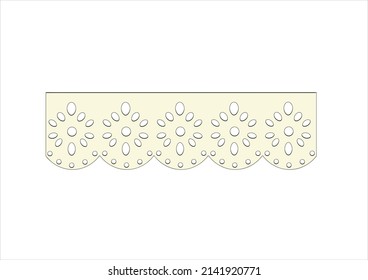cotton lace hand drawn design vector art hand drawn