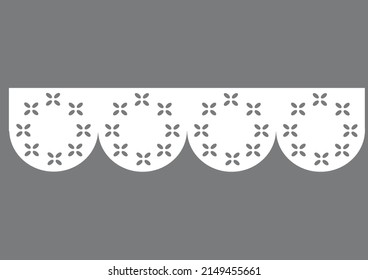 cotton lace hand drawn design vector