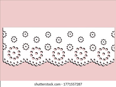 cotton lace hand drawn vector design