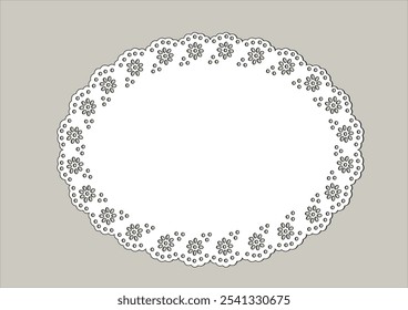 cotton lace vector scallop vector