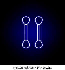 cotton line neon icon. Elements of Beauty and Cosmetics illustration icon. Signs and symbols can be used for web, logo, mobile app, UI, UX on black background