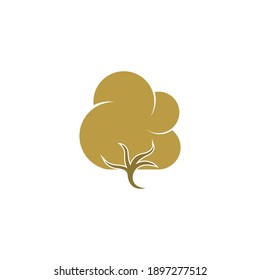 Cotton logo icon illustration vector design template