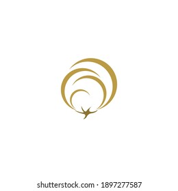 Cotton logo icon illustration vector design template