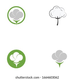 Cotton logo illustration vector design