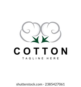 Cotton Logo Plant Design Vector Templet Symbol