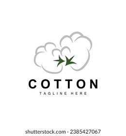 Cotton Logo Plant Design Vector Templet Symbol