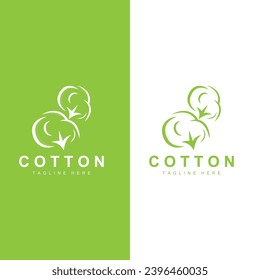 Cotton Logo Plant Design Vector Templet Symbol
