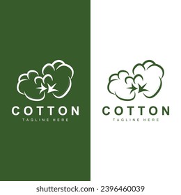 Cotton Logo Plant Design Vector Templet Symbol