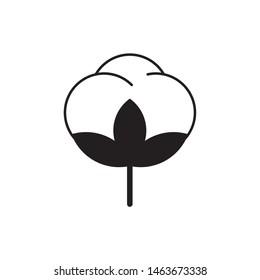 Cotton logo template vector icon design