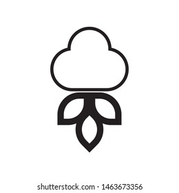 Cotton logo template vector icon design