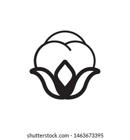 Cotton logo template vector icon design
