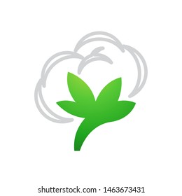 Cotton logo template vector icon design