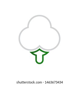 Cotton logo template vector icon design