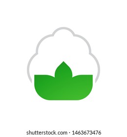Cotton logo template vector icon design