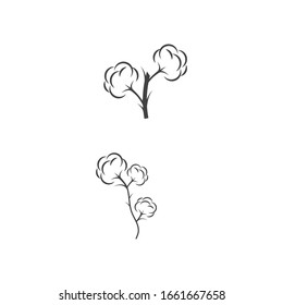 Cotton Logo Template vector symbol nature