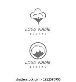 Cotton Logo Template vector symbol nature