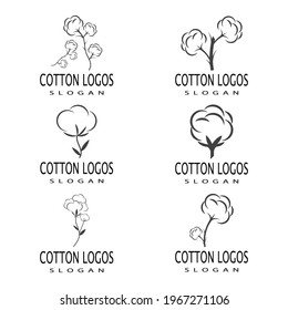 Cotton Logo Template vector symbol nature