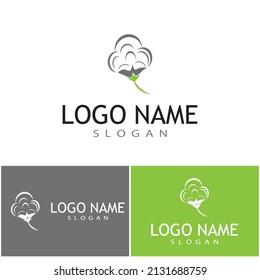 Cotton Logo Template vector symbol nature
