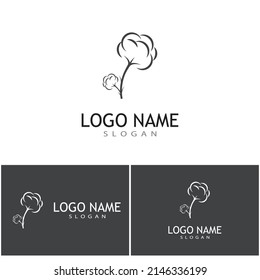 Cotton Logo Template vector symbol nature