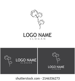 Cotton Logo Template vector symbol nature