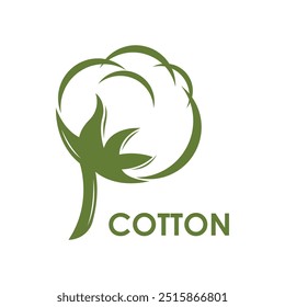 Cotton Logo Template vector symbol nature